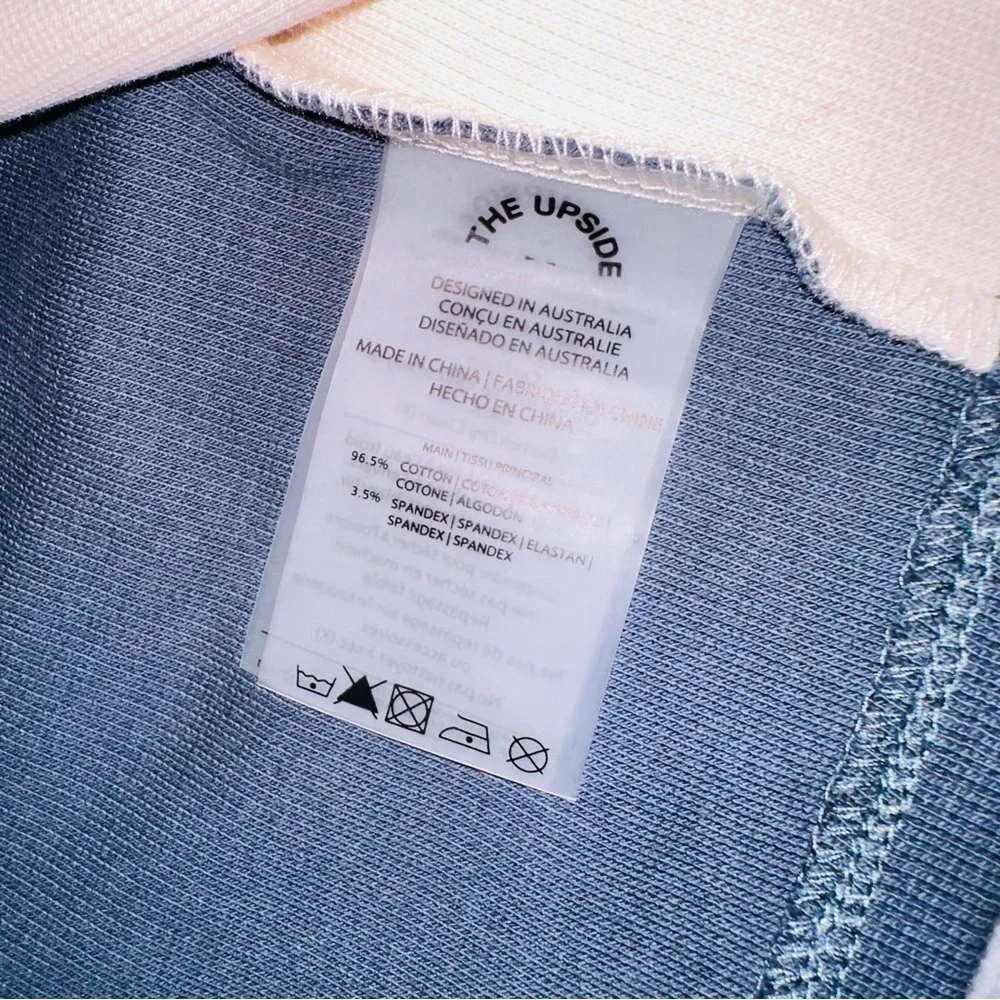 Anthropologie the Luna Kyra wrap top denim color - Picture 15 of 17